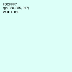 #DCFFF7 - White Ice Color Image